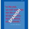 Poster - Martin Luther King Jr. Quote (Spanish)