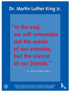 Poster - Martin Luther King Jr. Quote